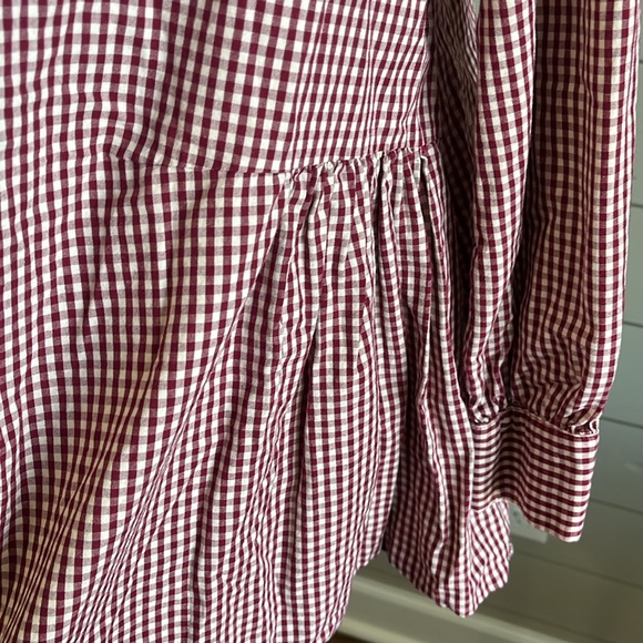 Wishlist button up gingham top size small EUC - Picture 2 of 4